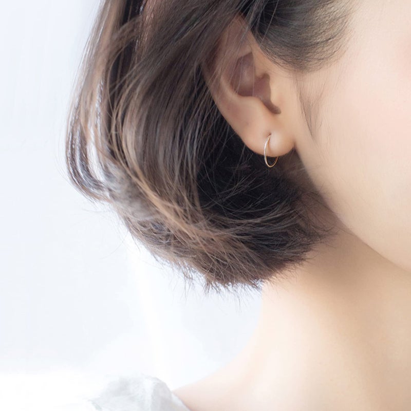EPIRORA Silver Hoop Earrings- Cartilage Endless Small Hoop Earrings Set for Women Men, 3 Pairs of Hypoallergenic 925 Sterling Silver Tragus Earrings Nose Lip Rings (3 Pairs(8/10/12mm)) - Image 4